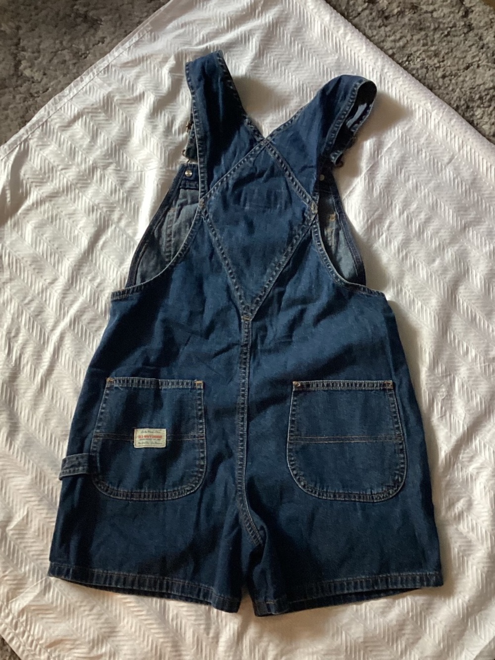 Old Navy Denim Shorts Overalls Size XS Women’s Junior’s Teens NEW - Picture 4 of 10